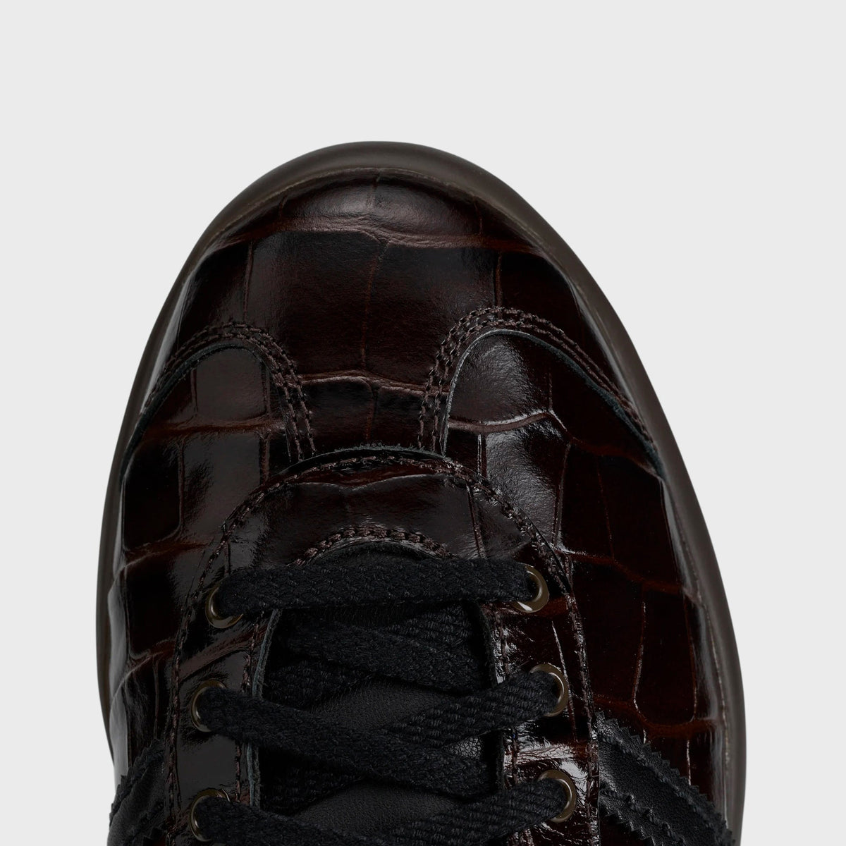 adidas x Wales Bonner Karintha Croc - Dark Brown / Core Black / Gold Metallic