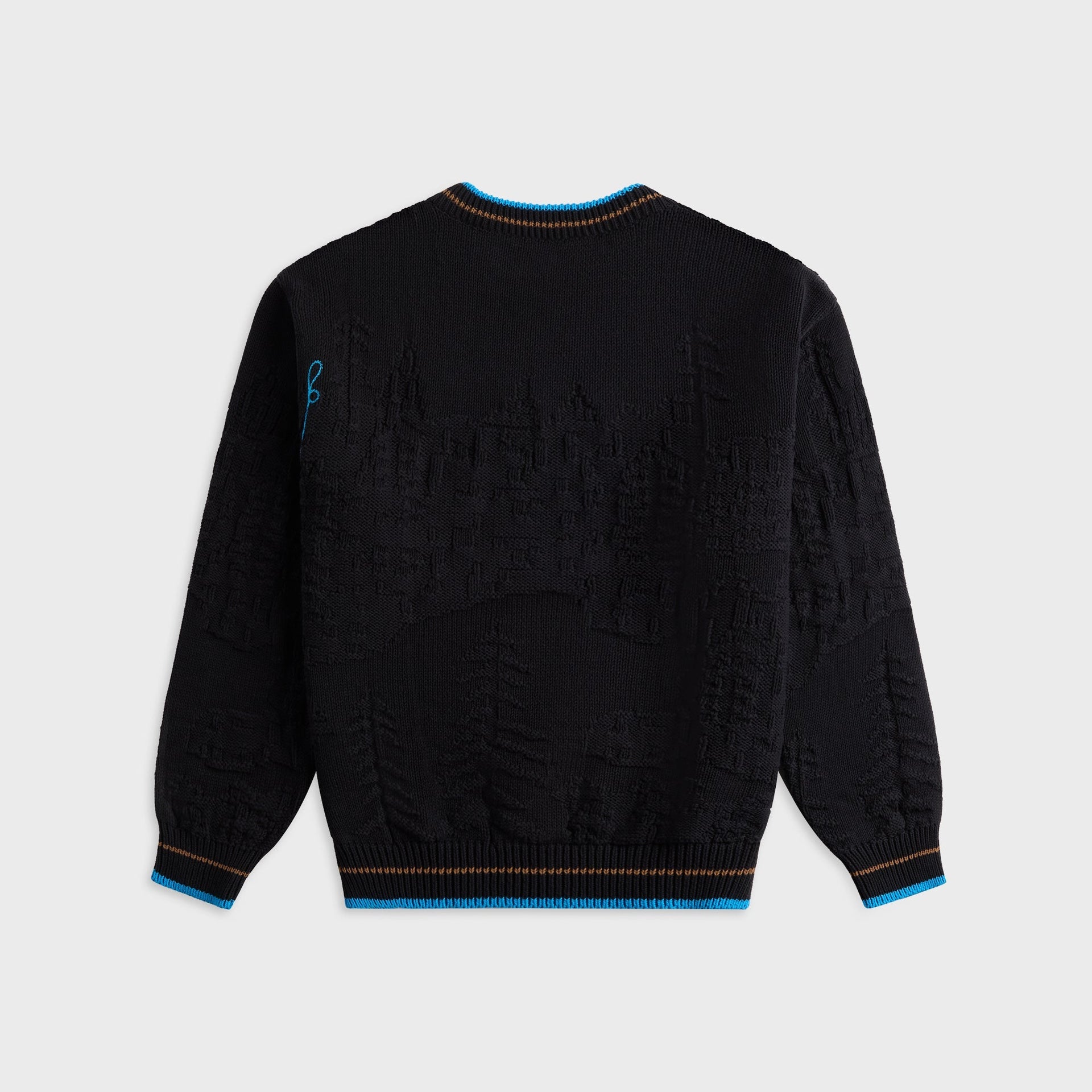 Kiko Kostadinov Fitz Knit Jumper - Black / Cerulean / Russet Brown