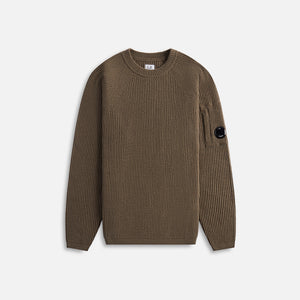 C.P. Company Lambswool Crewneck Full Knit - Walnut