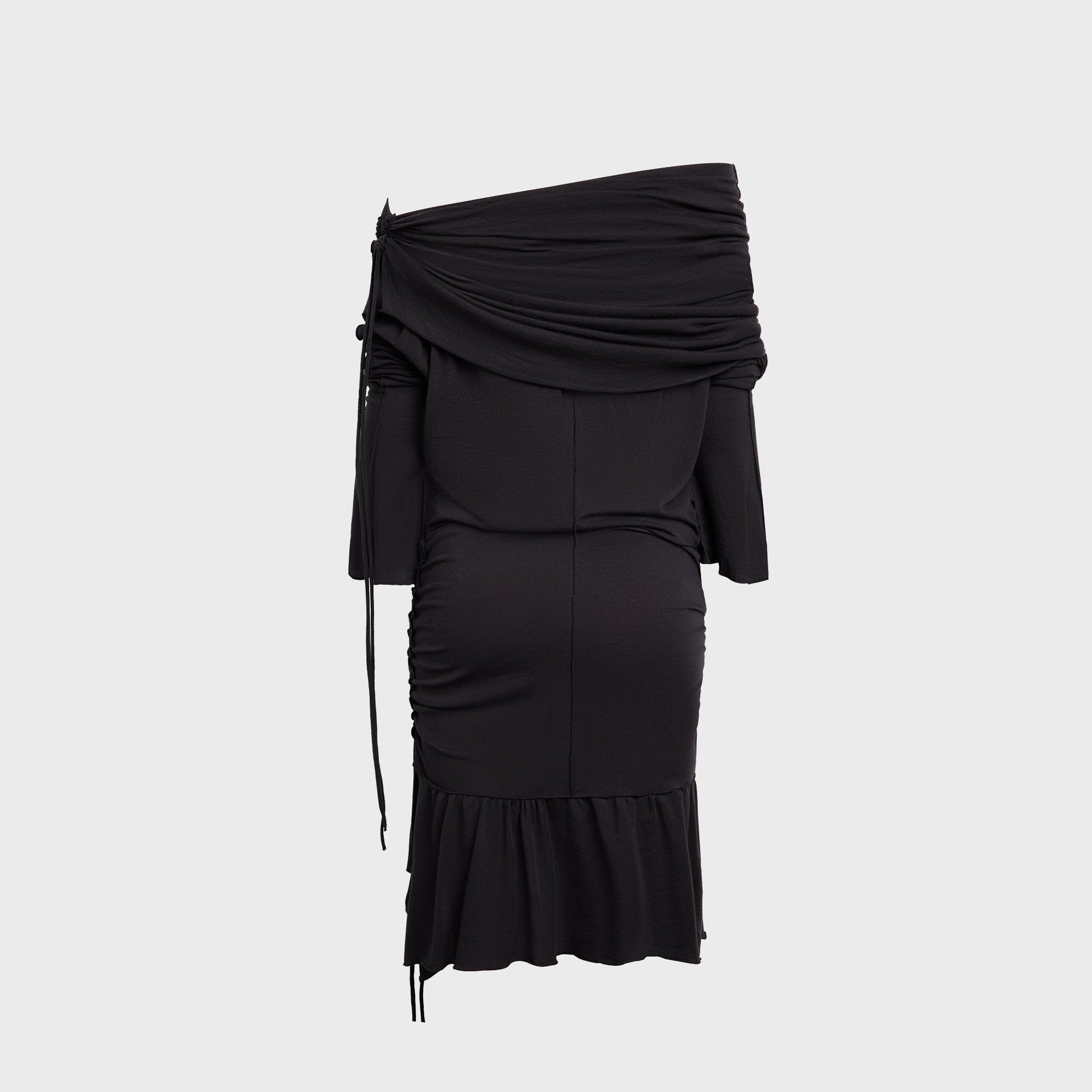 KNWLS MginPetrol Dress in Charcoal