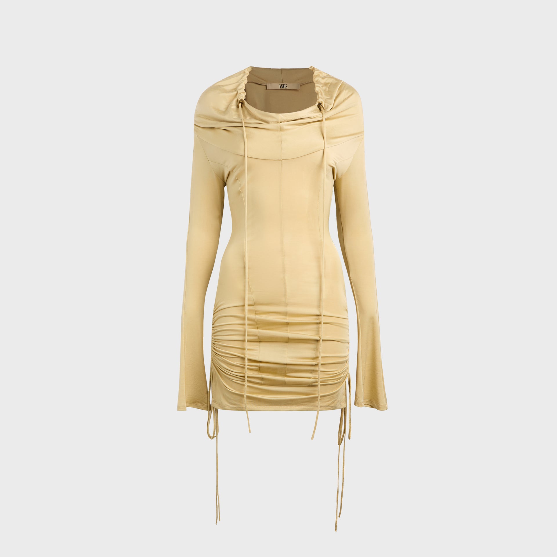 KNWLS CU Hooded Dress - Pale Olive