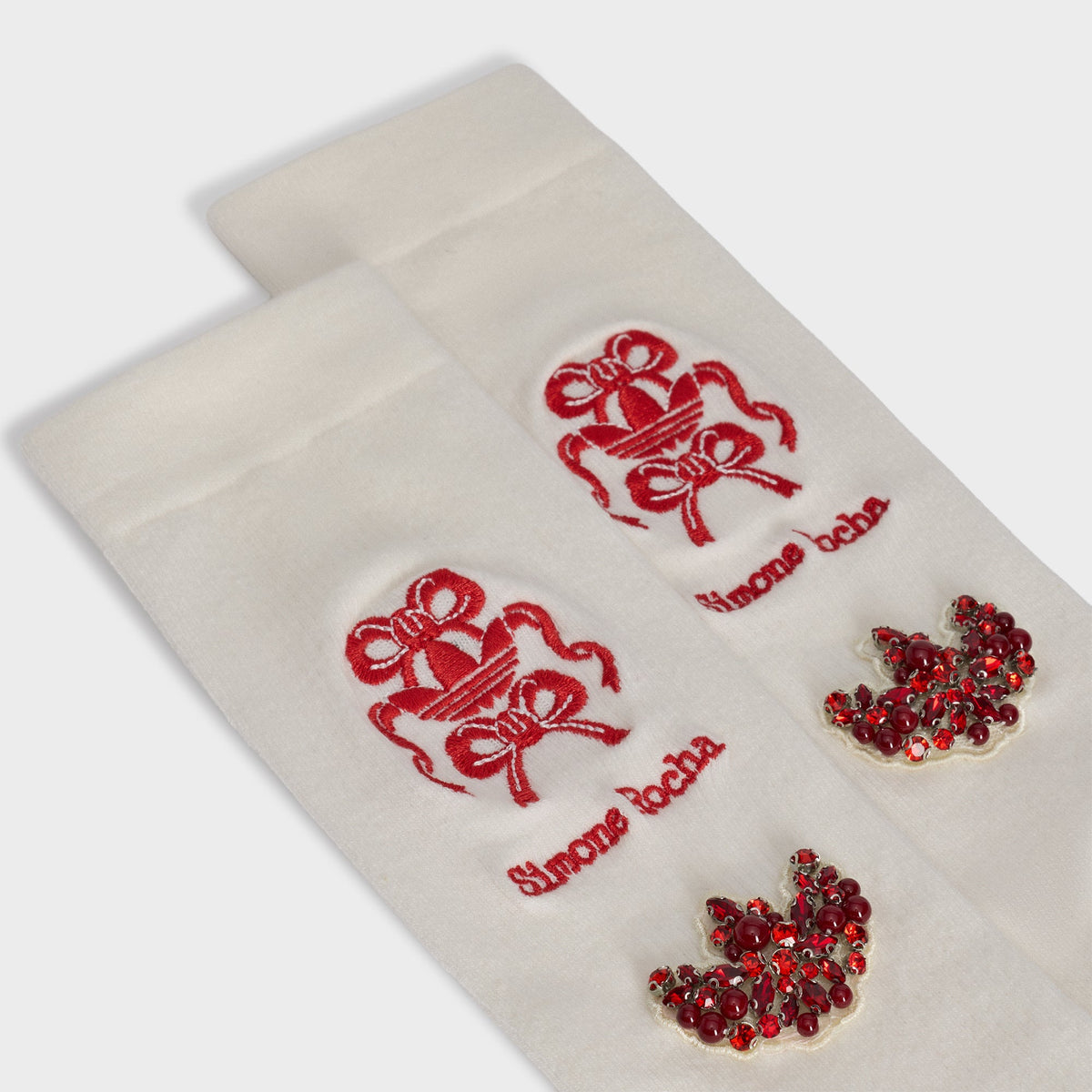 adidas x Simone Rocha Knee High Socks - Chalk White