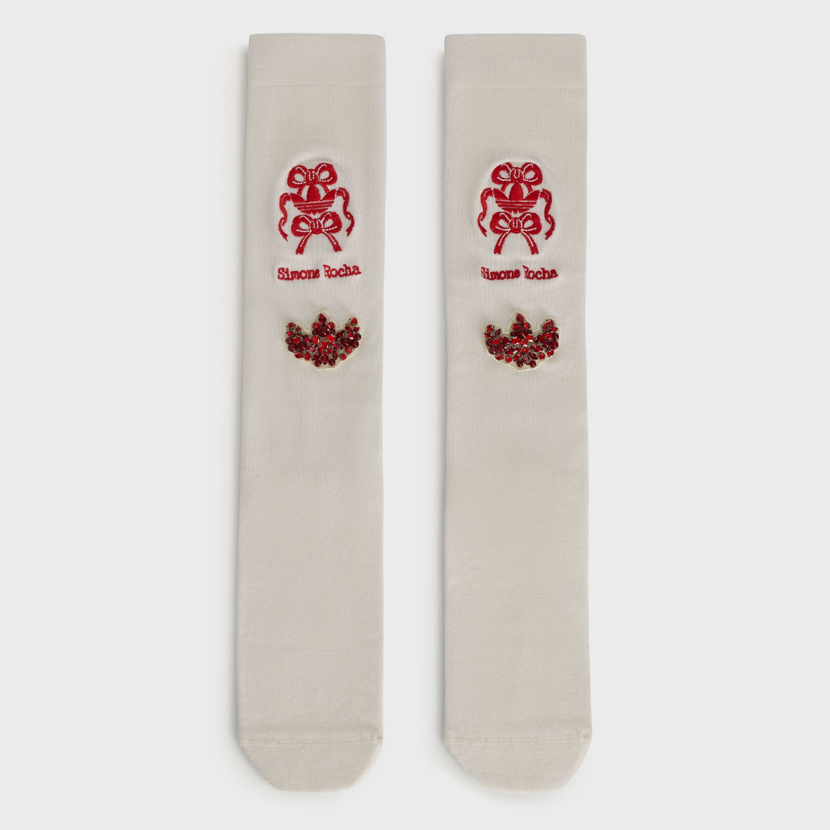 adidas x Simone Rocha Knee High Socks - Chalk White