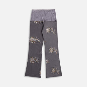 Kim Shui Embroidered Combo Pants - Grey