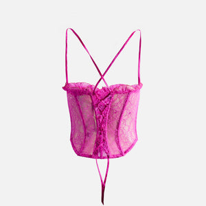 Kim Shui Lace Corset - Pink