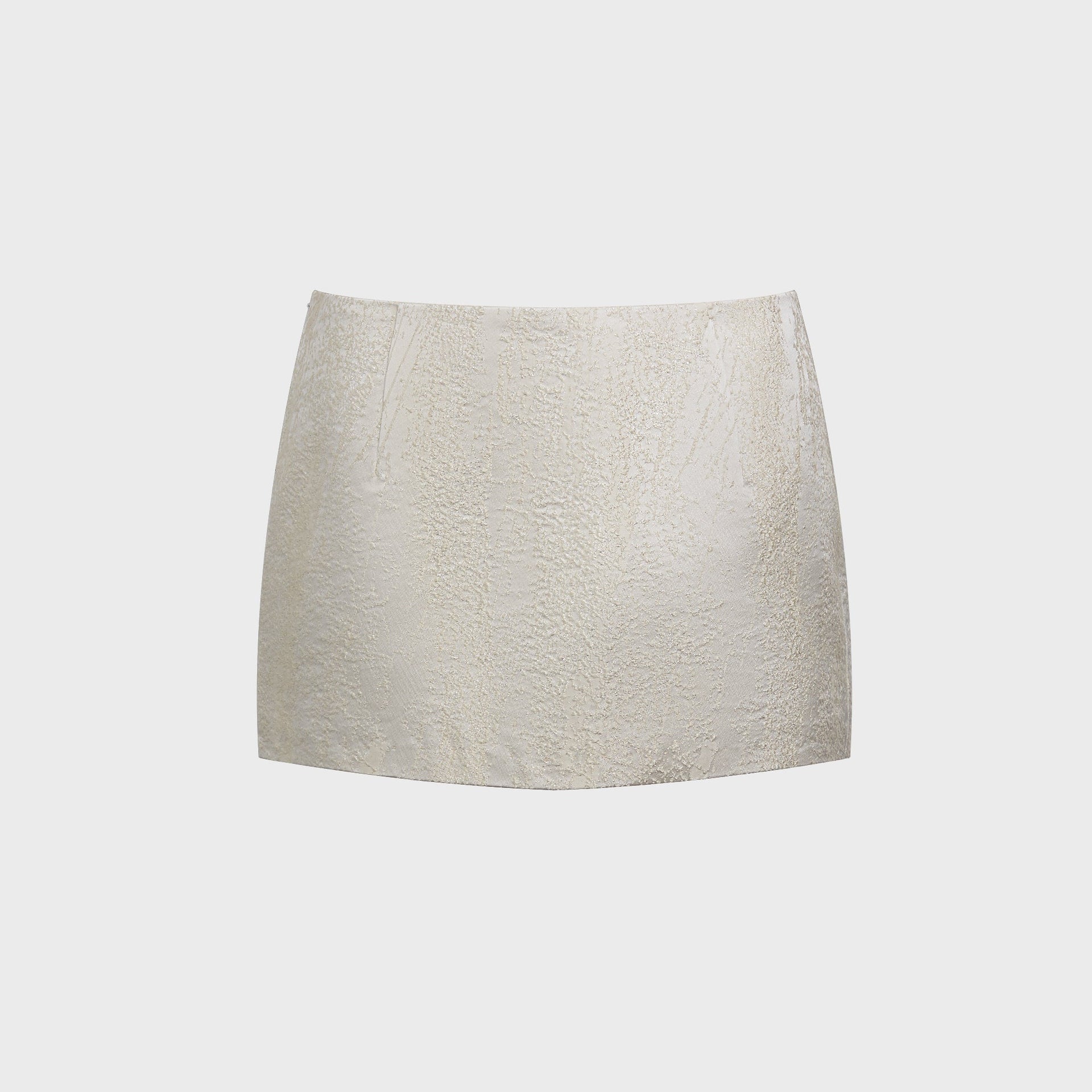 Kim Shui Angelina Brocade Mini Skirt in White