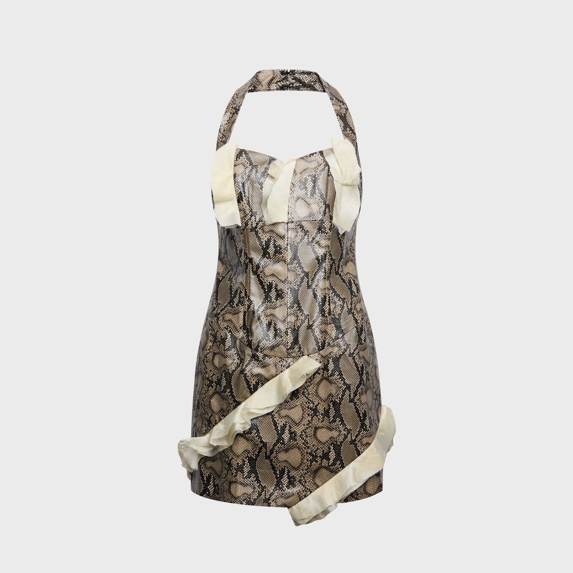 Kim Shui Martyna Skin Mini Dress - Snake