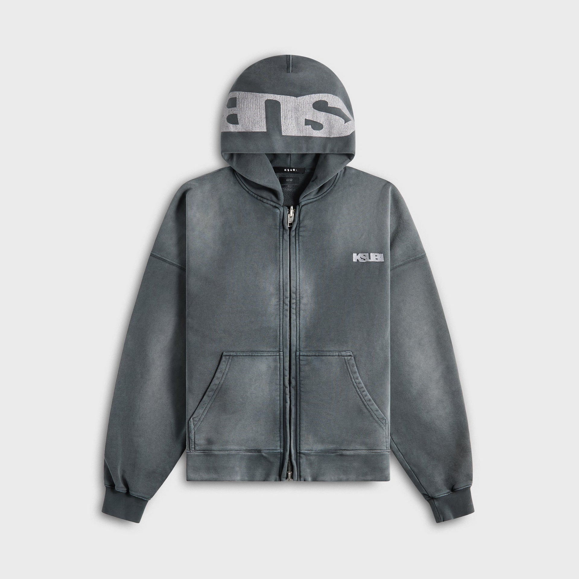 Ksubi Ace Ekcess Zip Thru Hoodie - Black Fade
