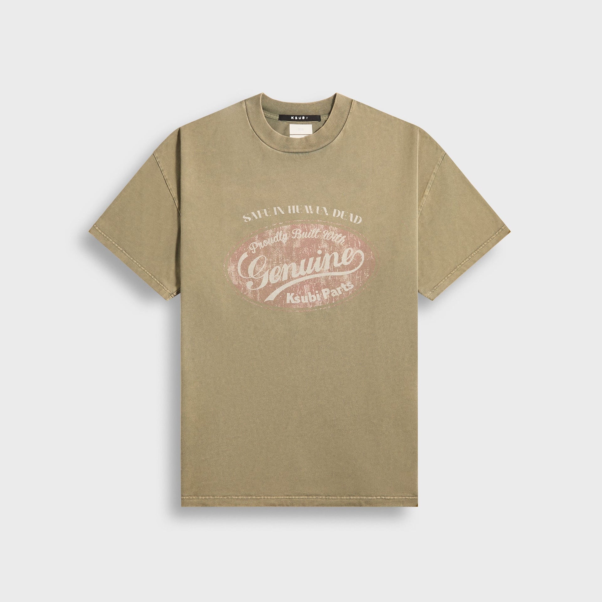 Ksubi Spare Ekcess Tee in Militant Green