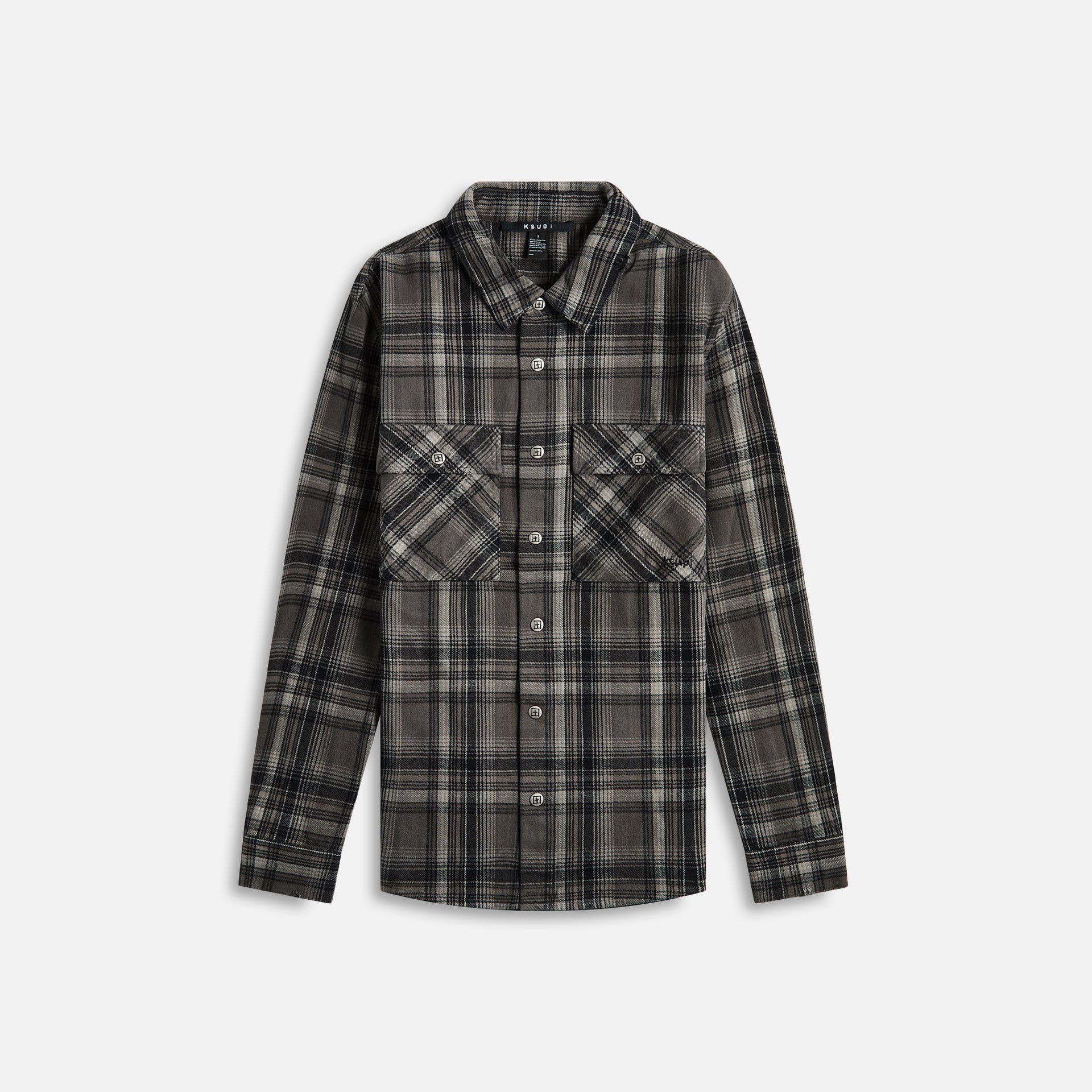 Ksubi Snakebite Shirt - Check Charcoal