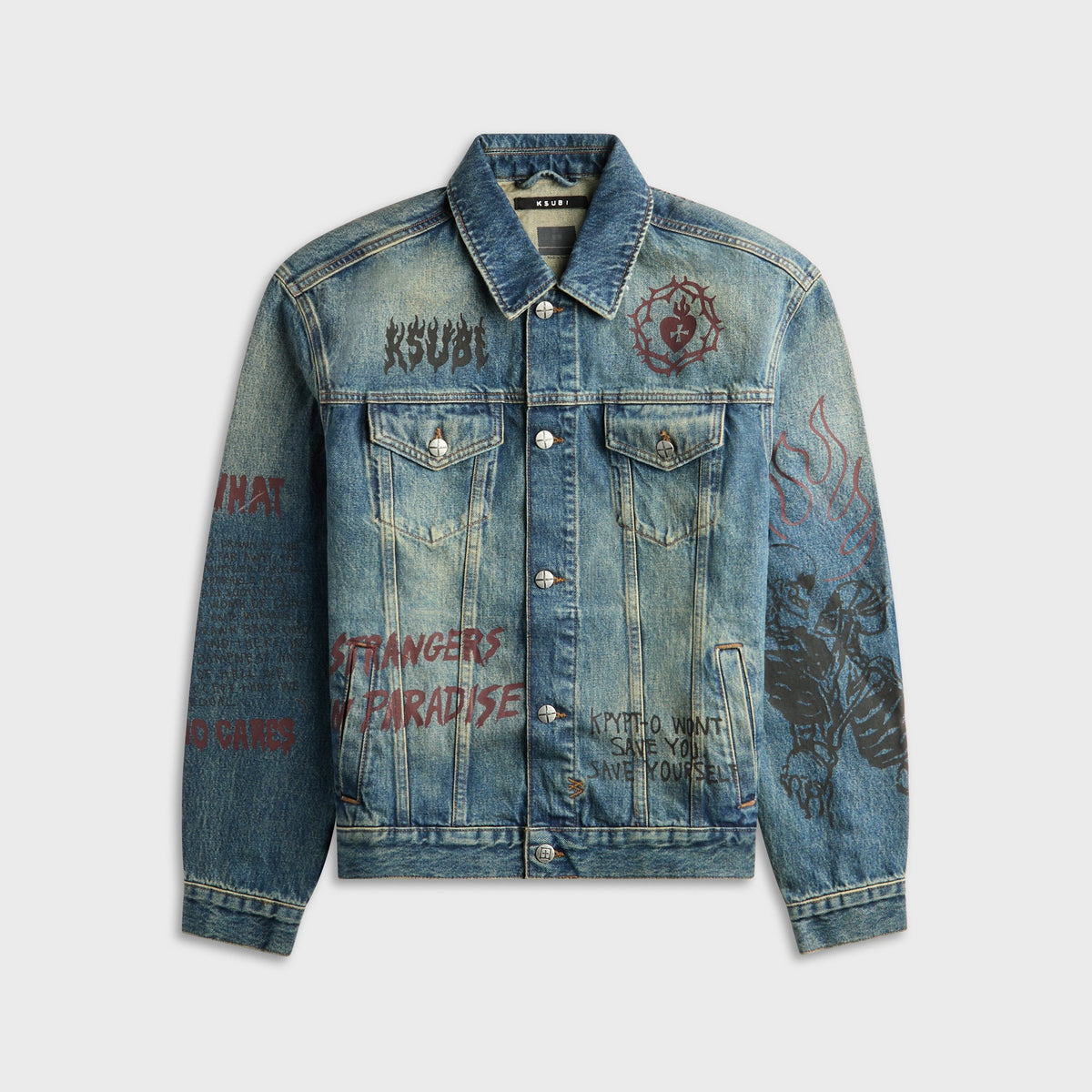 Ksubi Oh G Jacket Billy Blue Skool - Denim