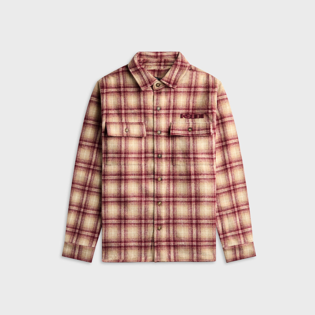 Ksubi Sott Rosebowl Long Sleeve Shirt - Burnt Berry