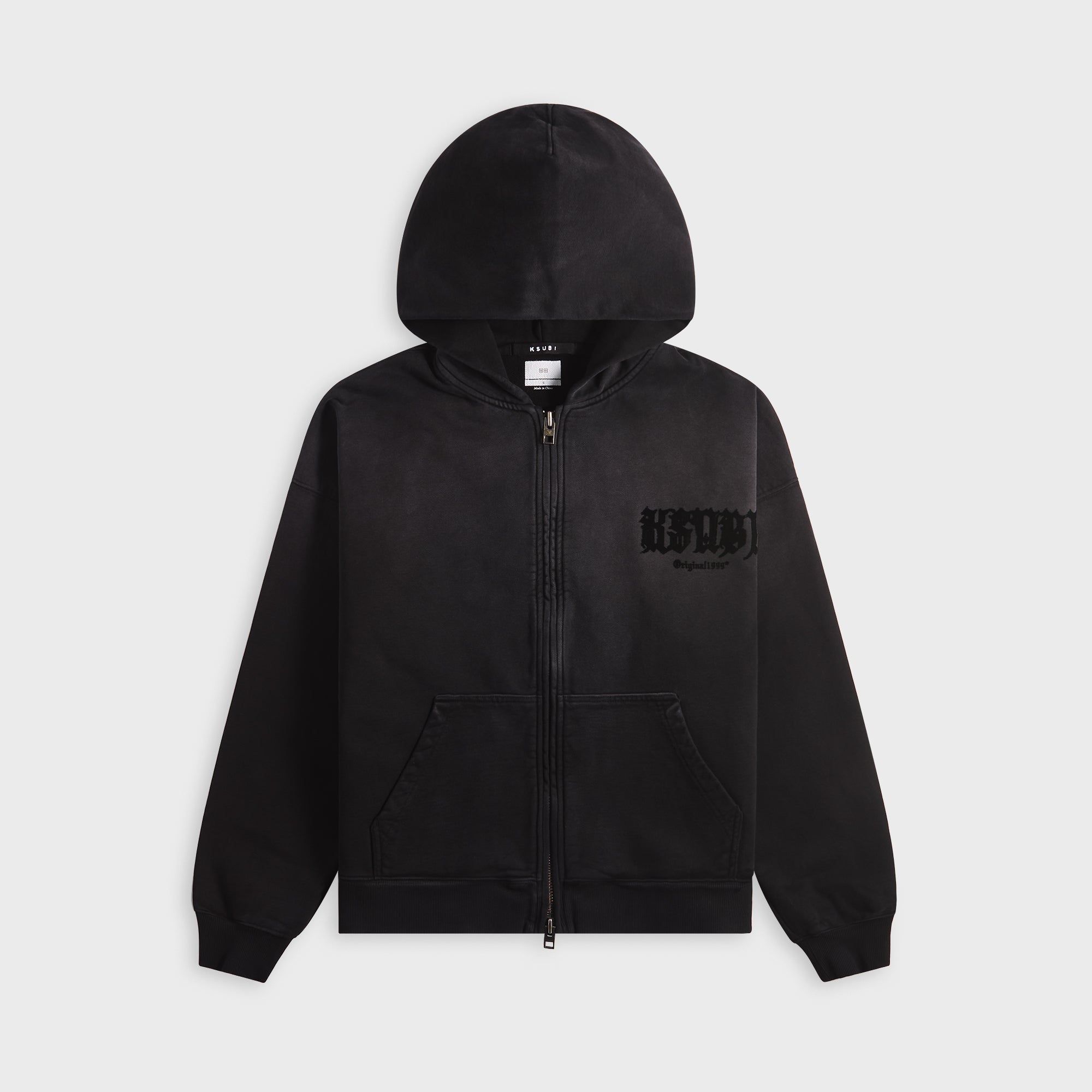 Ksubi Kstudio Ekcess Cotton Zip Hoodie - Black Fade – Kith Ksubi Kstudio Ekcess Cotton Zip Hoodie - Black Fade – Kith