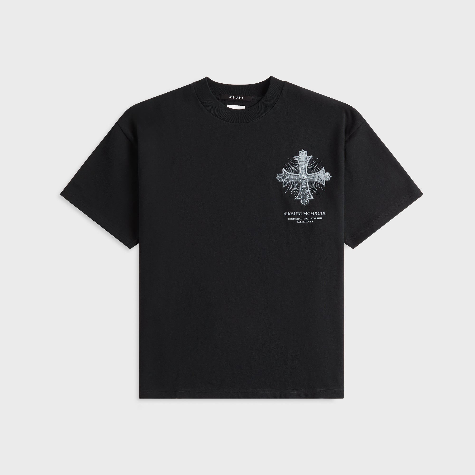 Ksubi False Idols Ekcess Short Sleeve Tee - Jet Black – Kith