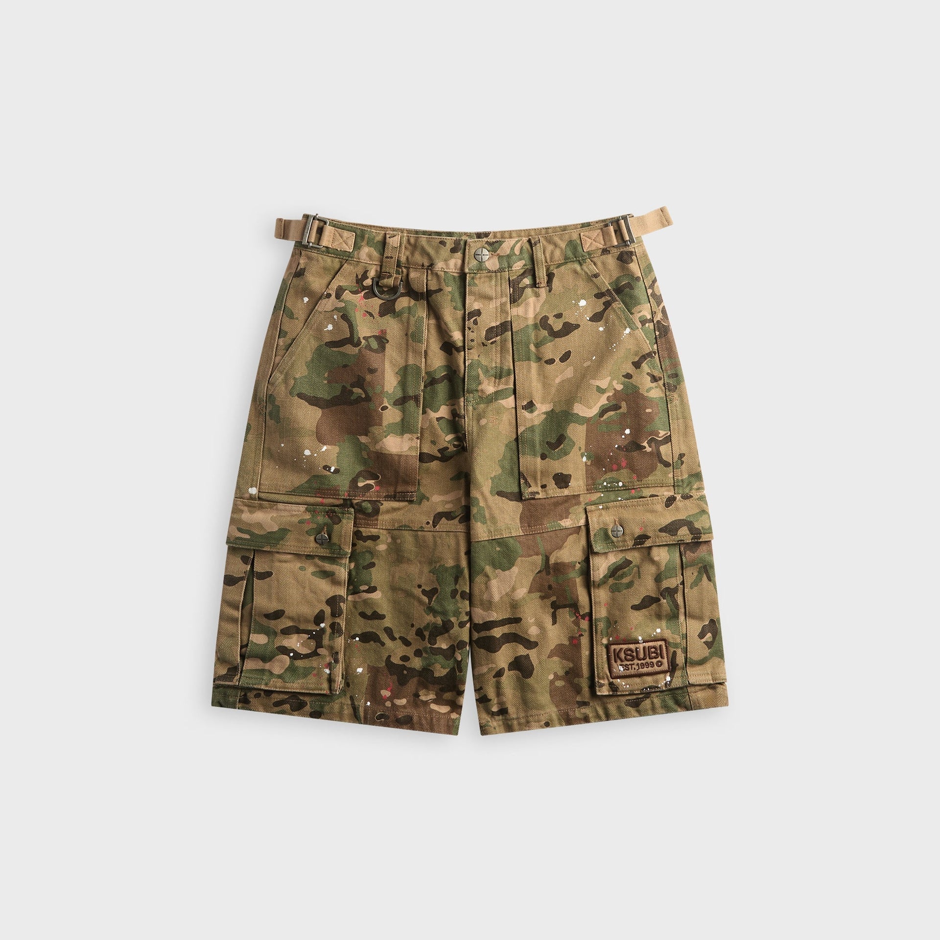 Ksubi Trooper Woodland Cargo Short - Green