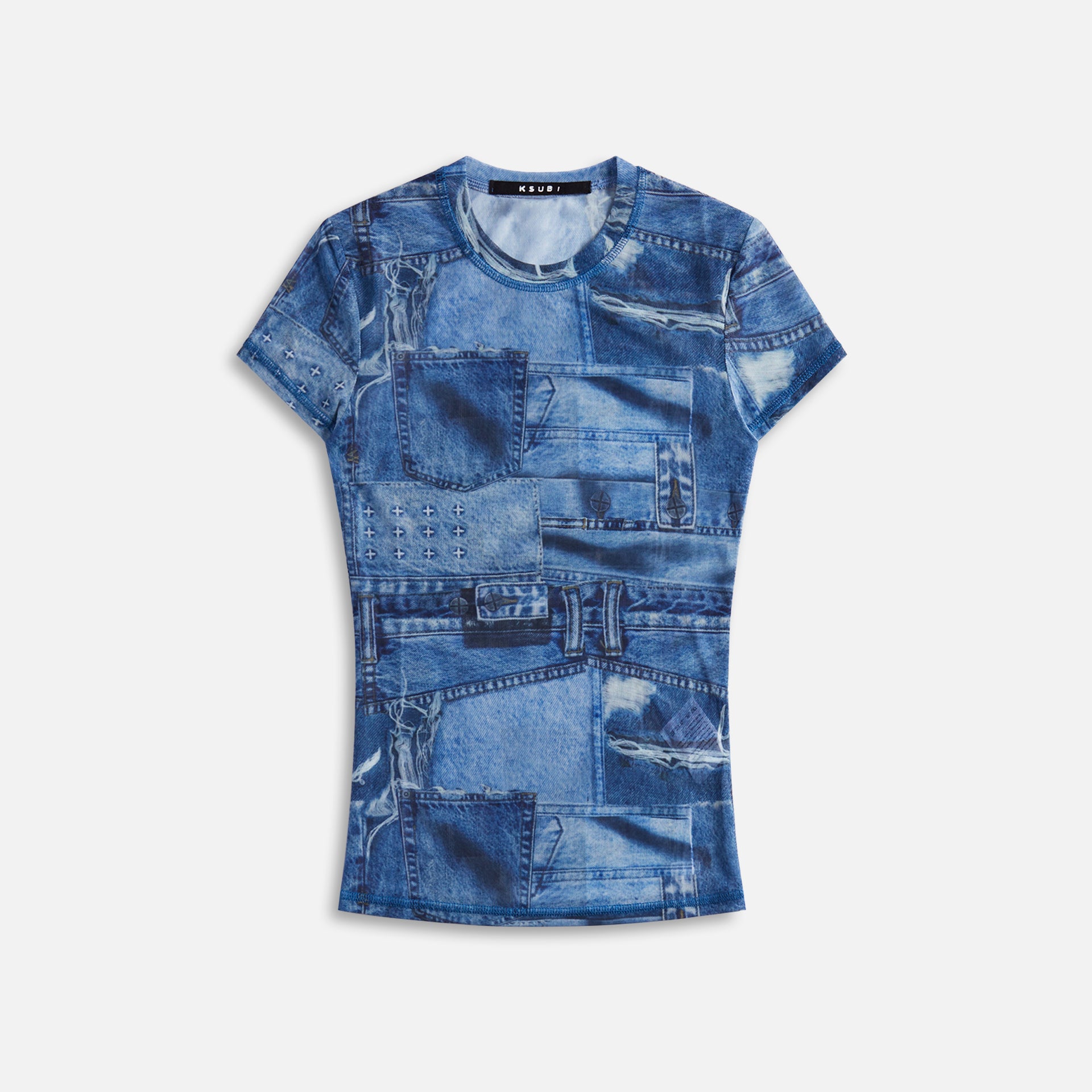 Ksubi Studio Mesh Tee - Denim