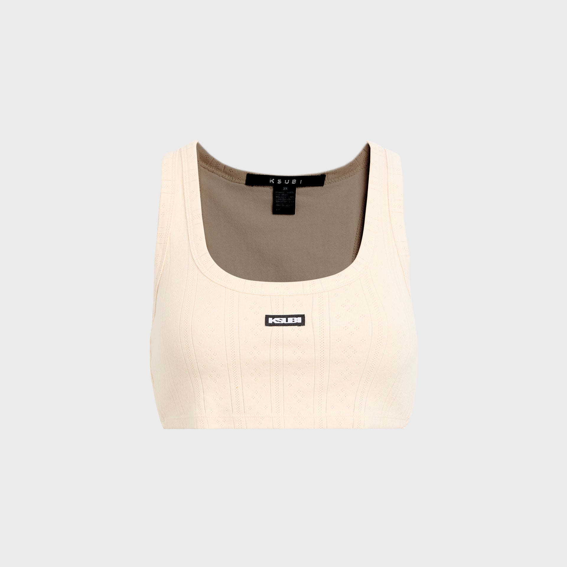 Ksubi Scott Origin Crop Tank - White
