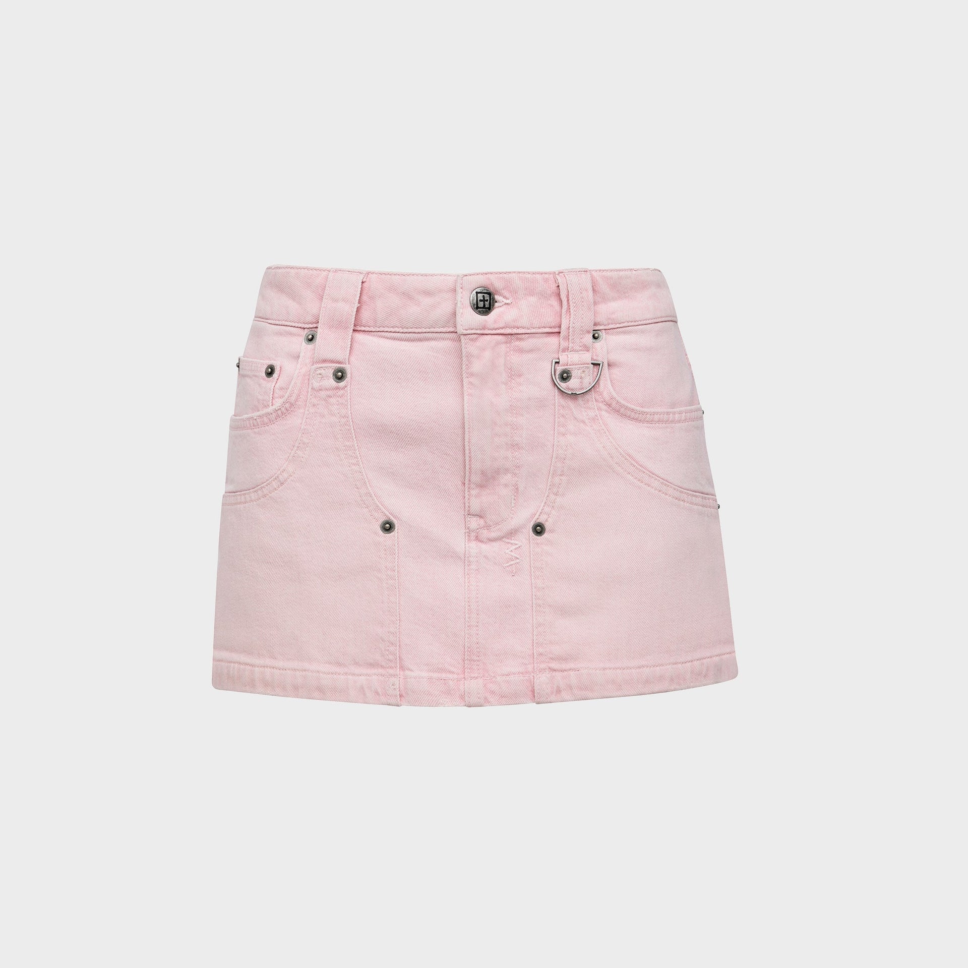 Ksubi Low Rider Mini Carpenter Quartz Skirt - Dust Pink