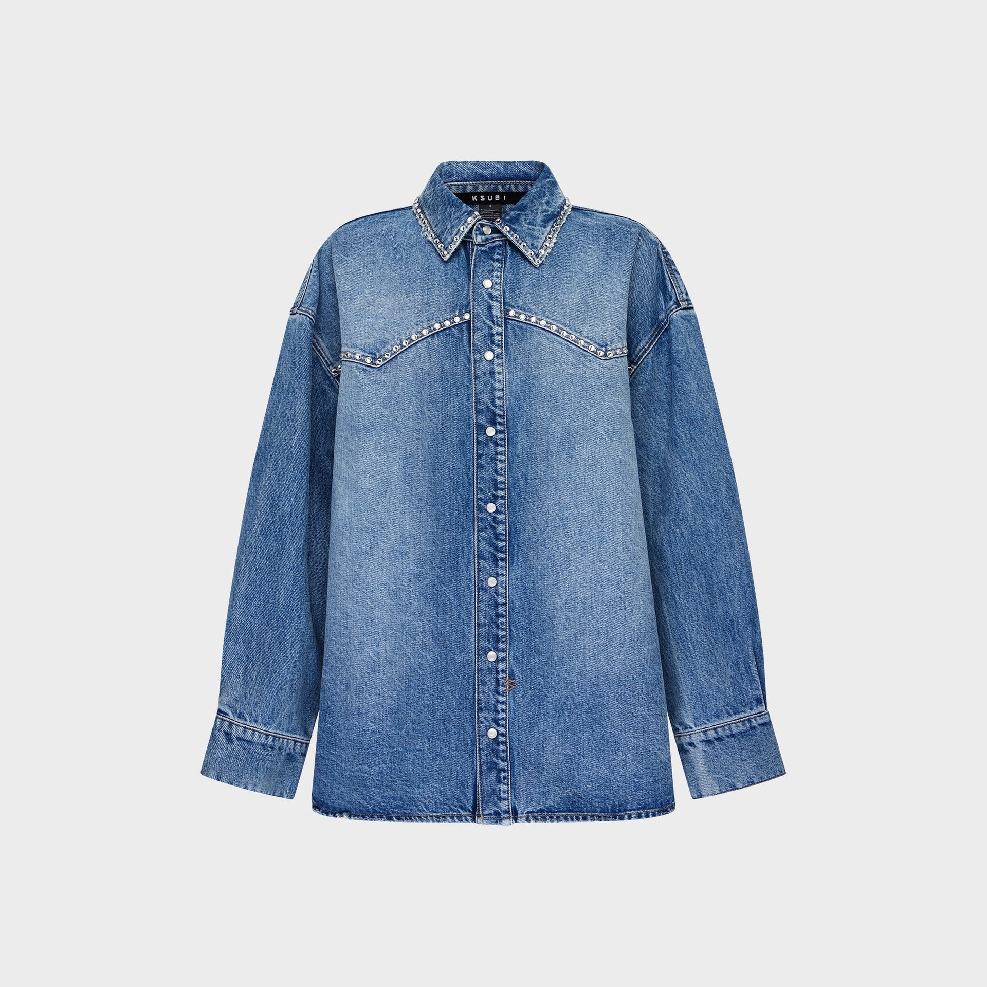 Ksubi Oversized Denim Shirt - Maverik Krystal