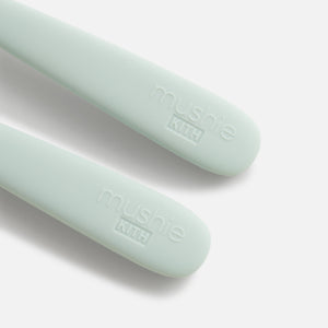 Kith Kids for Mushie Silicone Feeding Spoon 2 Pack - Helium