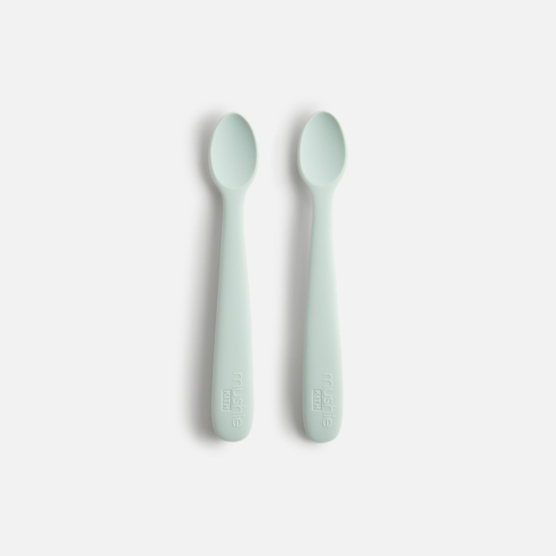 Kith Kids for Mushie Silicone Feeding Spoon 2 Pack - Helium