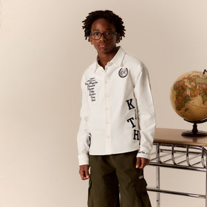 UrlfreezeShops Kids Varsity Apollo Shirt - Silk