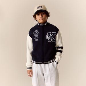 UrlfreezeShops Kids Wyona Varsity Sweater - Nocturnal