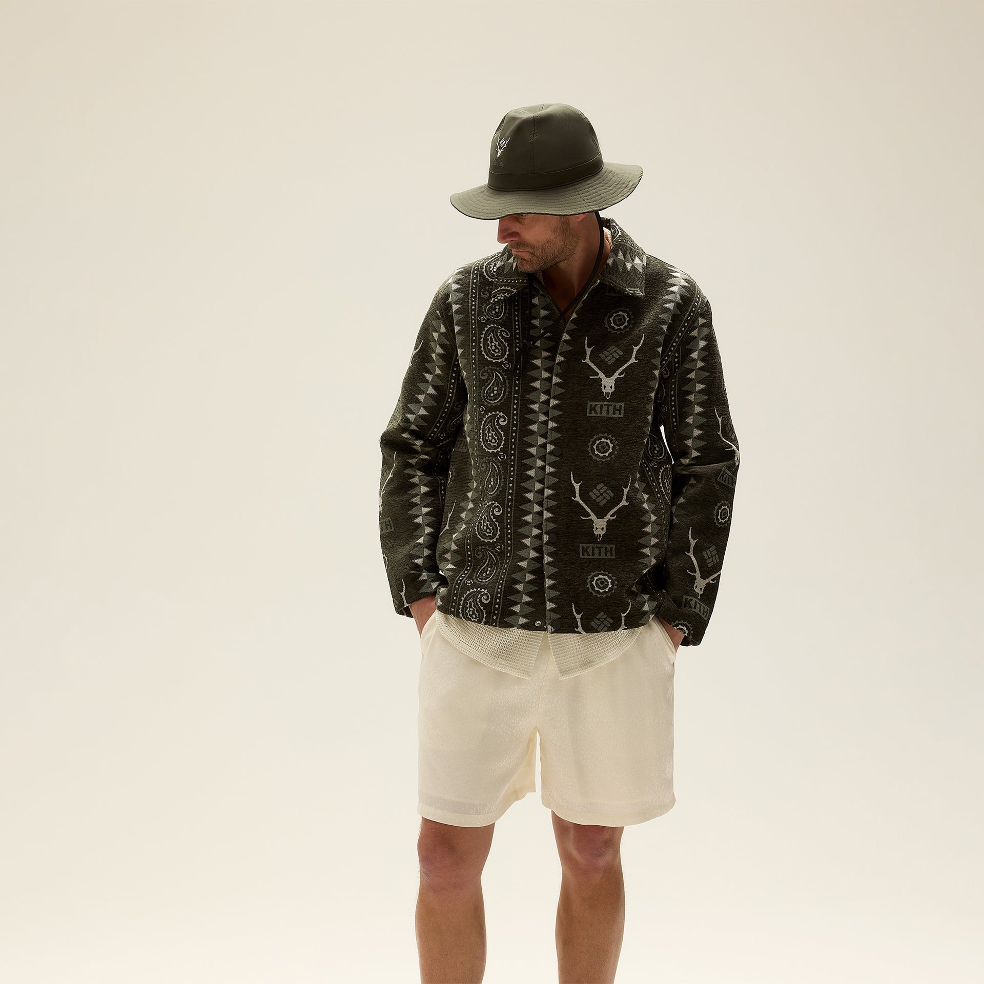 Kith & South2 West8 for Columbia Tapestry Coaches Jacket - Kalamon