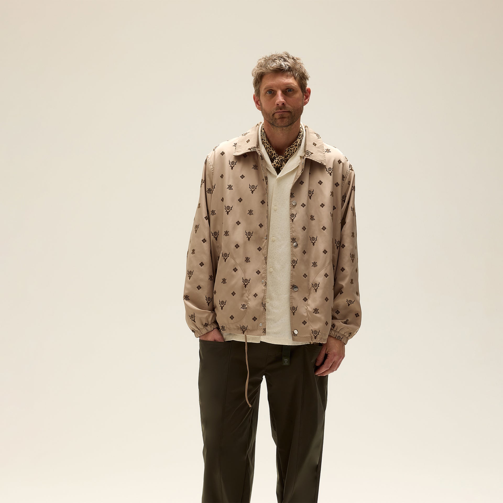Kith & South2 West8 for Columbia Flocked Monogram Coaches Jacket - Hue
