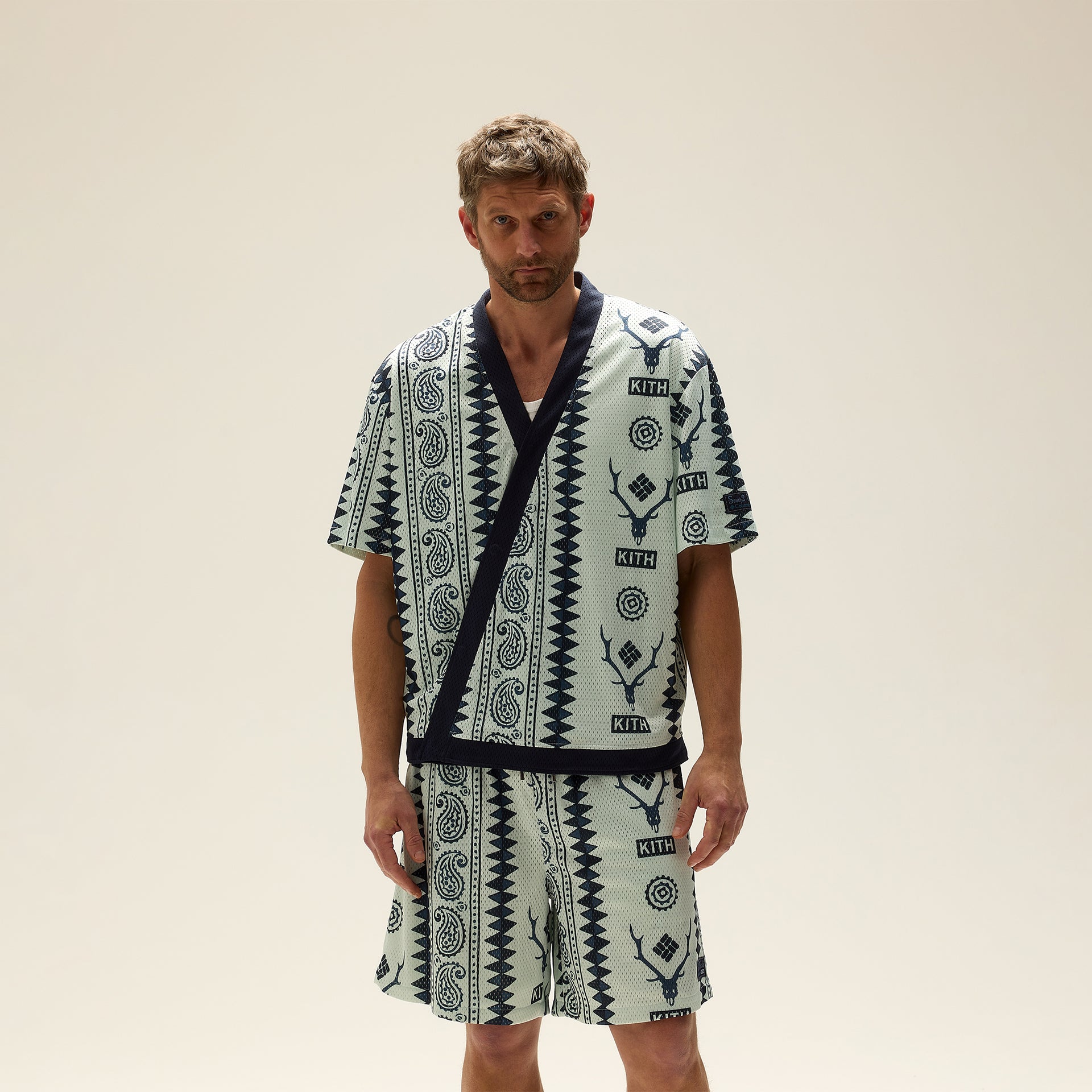 Kith & South2 West8 for Columbia Crossover Snap Front Shirt - Light Indigo