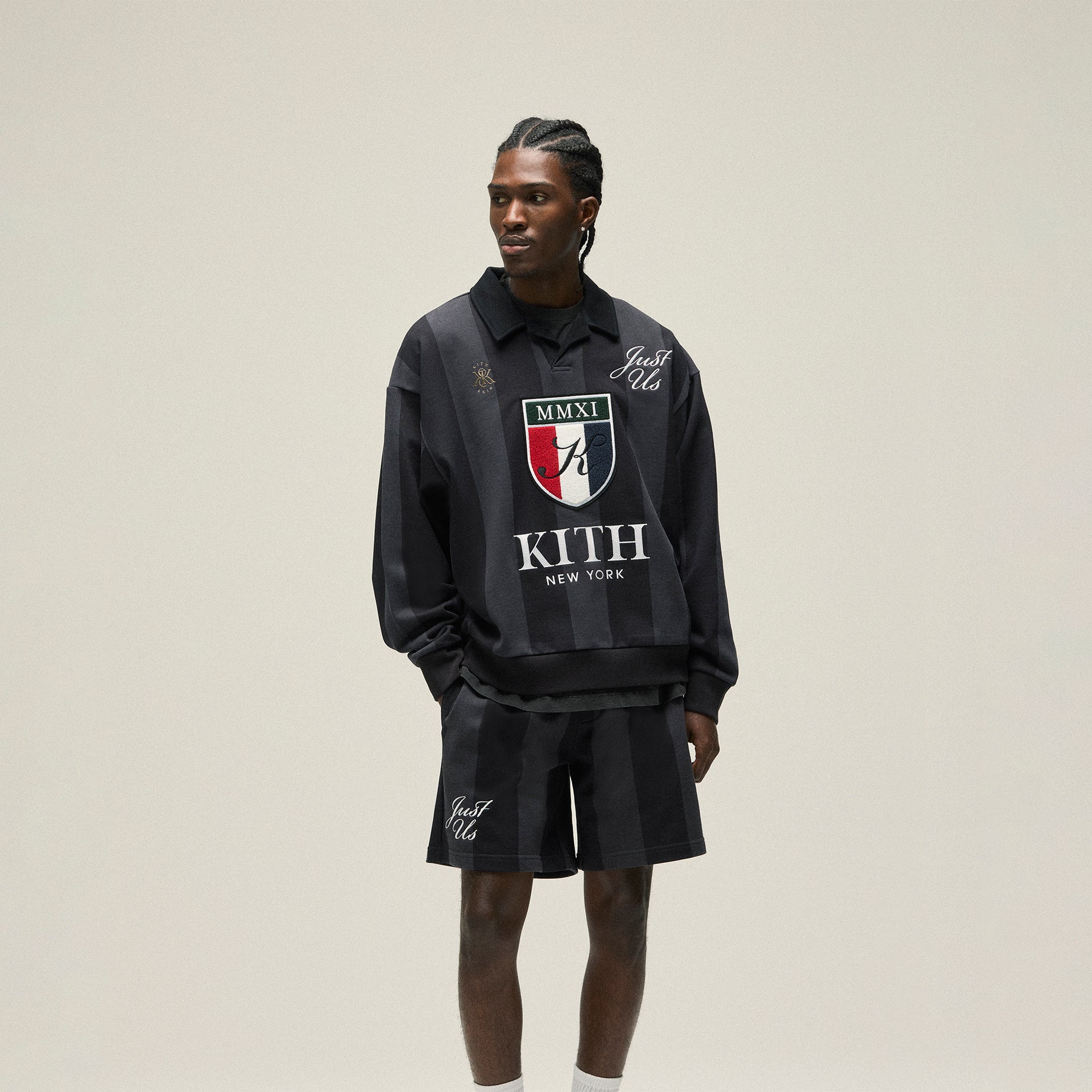 Kith Nelson Collared Pullover - Nightfall