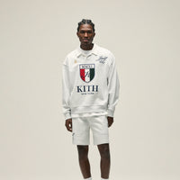 Kith Nelson Collared Pullover - Light Heather Grey