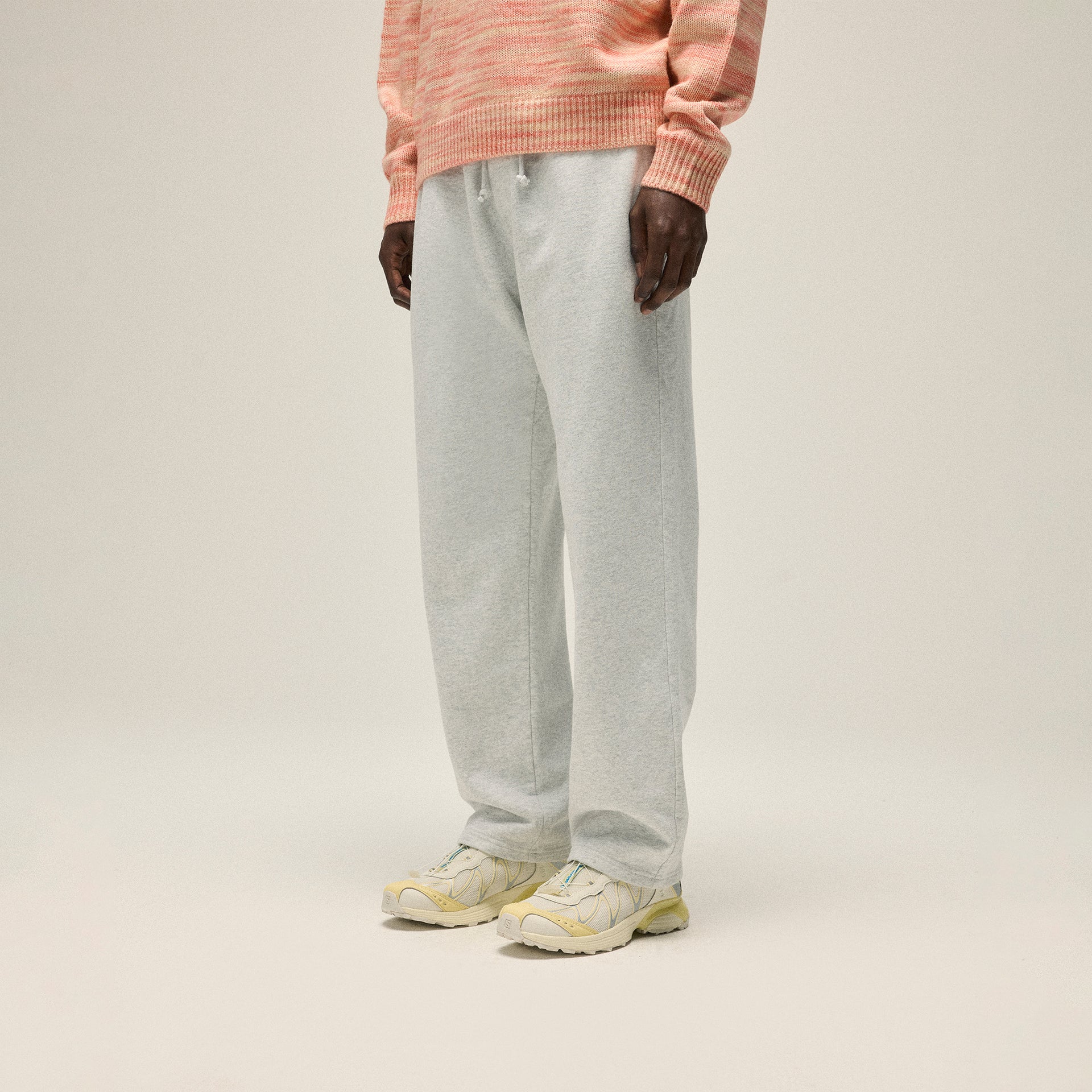 Kith Fleece Bryson Sweatpant - Light Heather Grey
