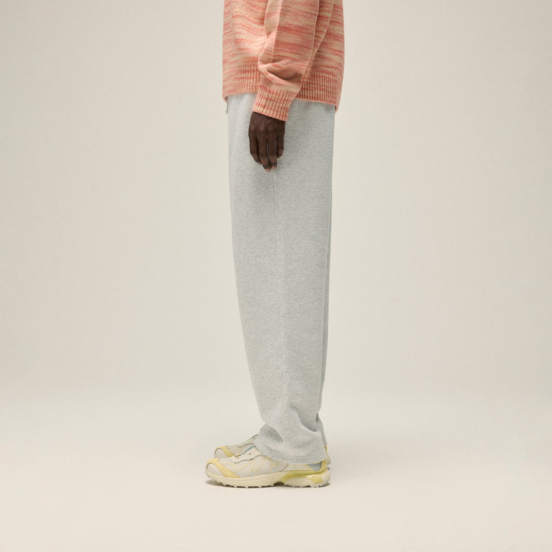 Kith Fleece Bryson Sweatpant - Light Heather Grey
