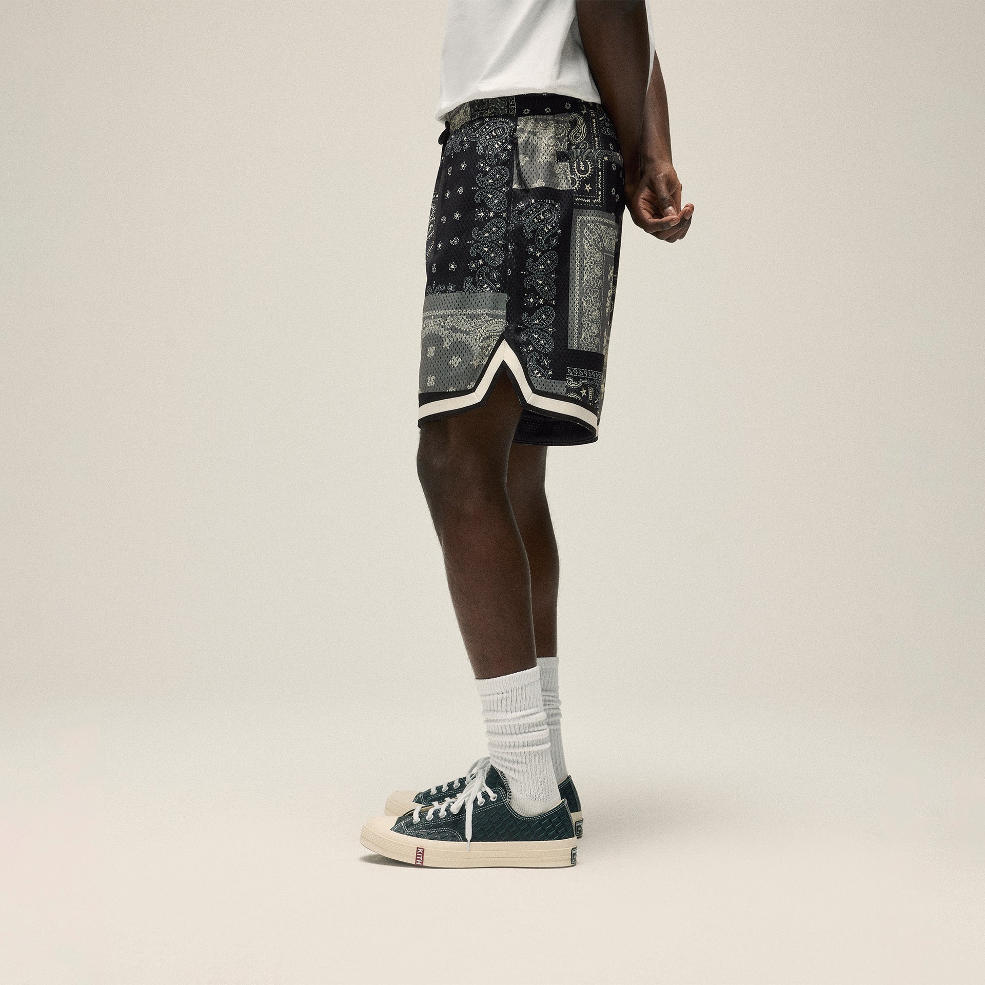 Kith Printed Mesh Curtis Short - Black