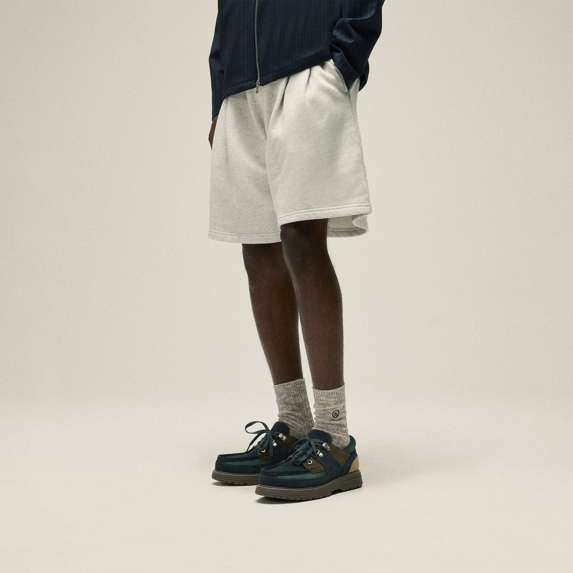 Kith Kylan Sweatshort - Light Heather Grey