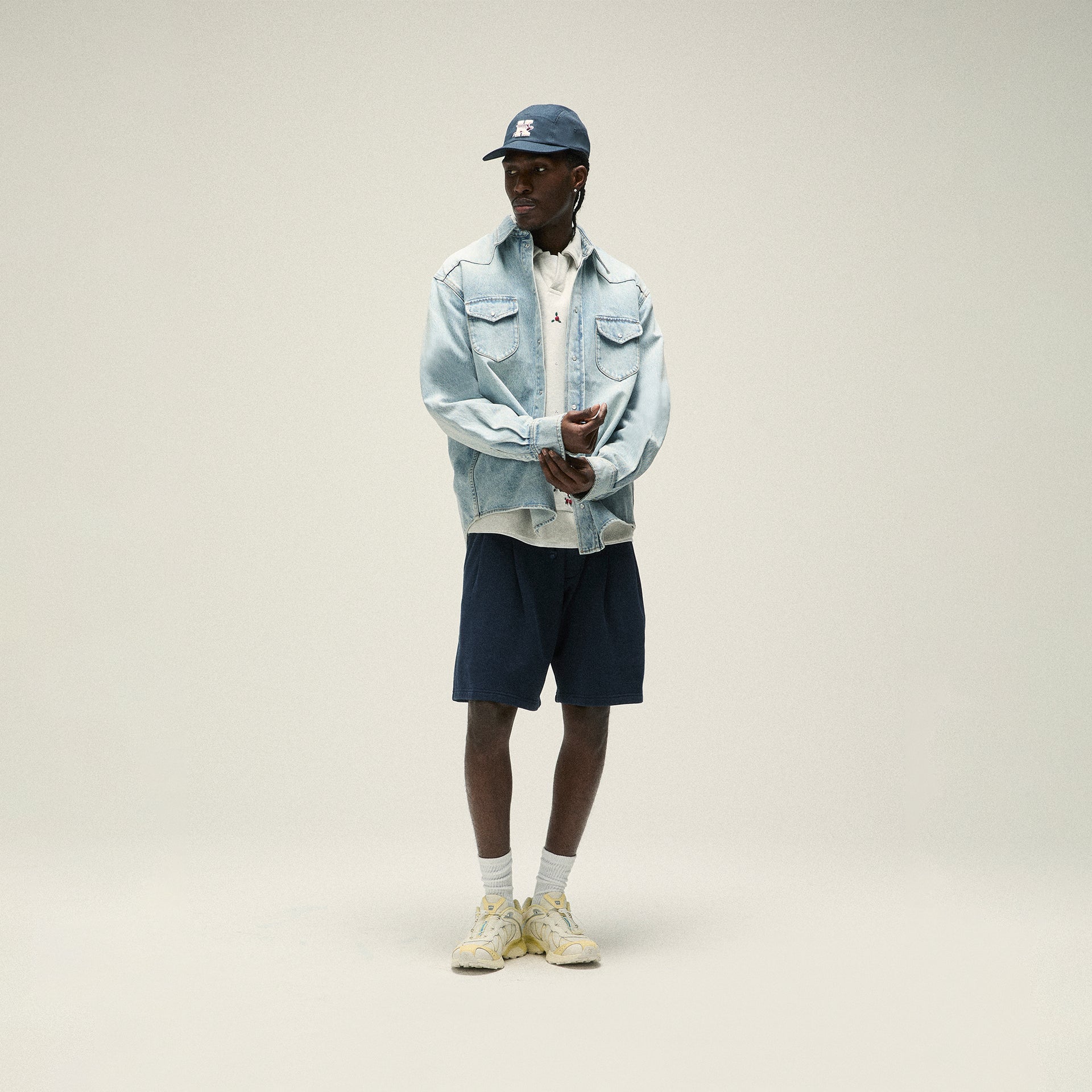 Kith Webster Denim Shirt - Light Indigo