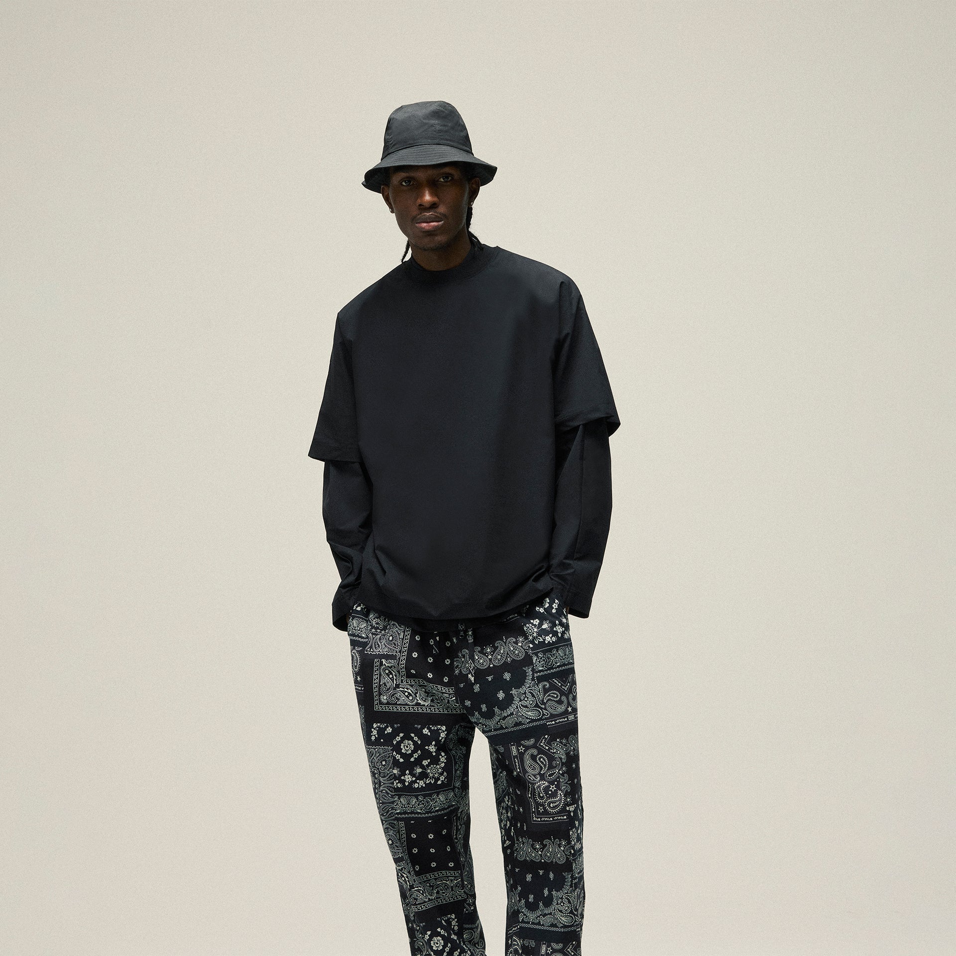 Kith Theo Dolman Tee - Black