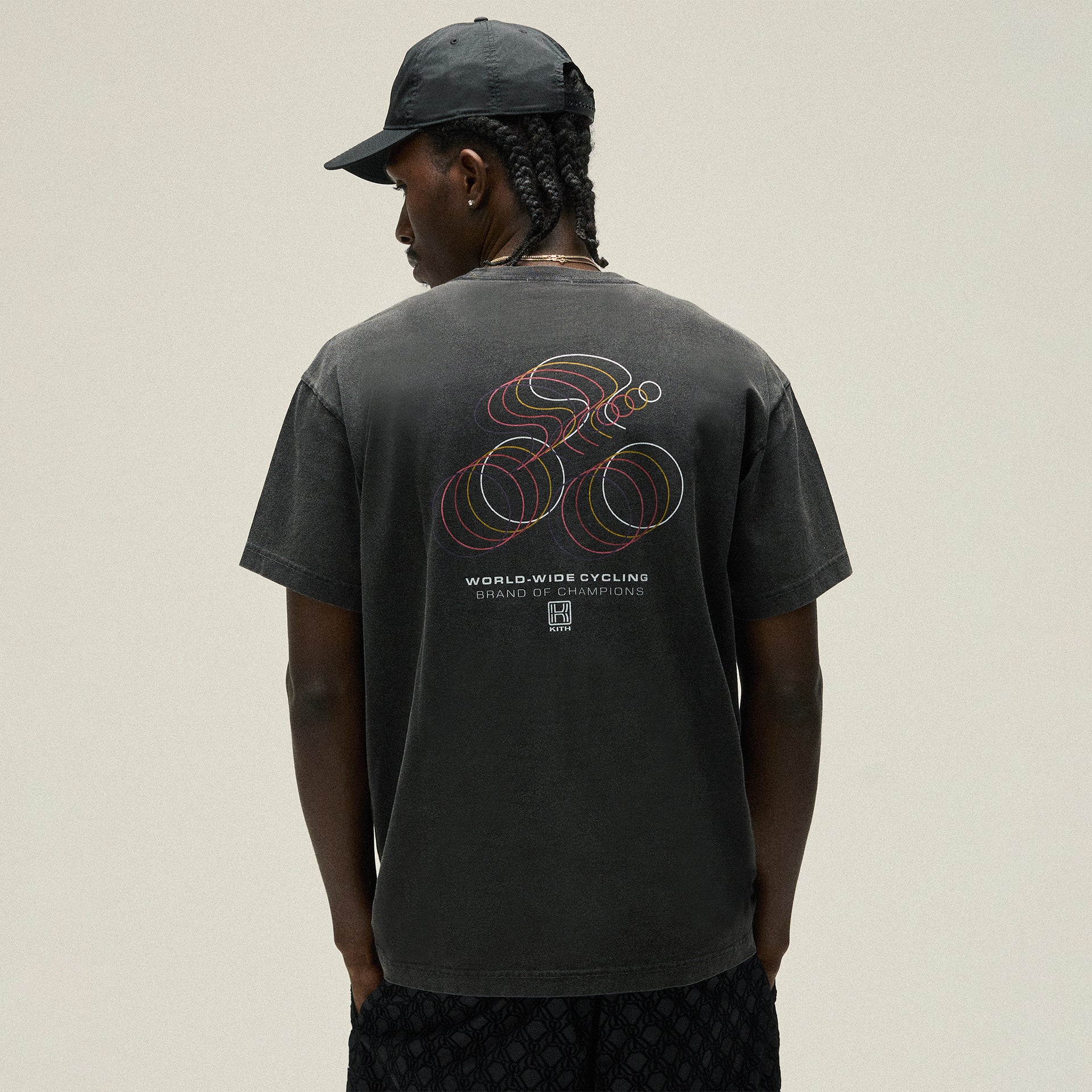 Kith Cycling Palette Vintage Tee -  Black