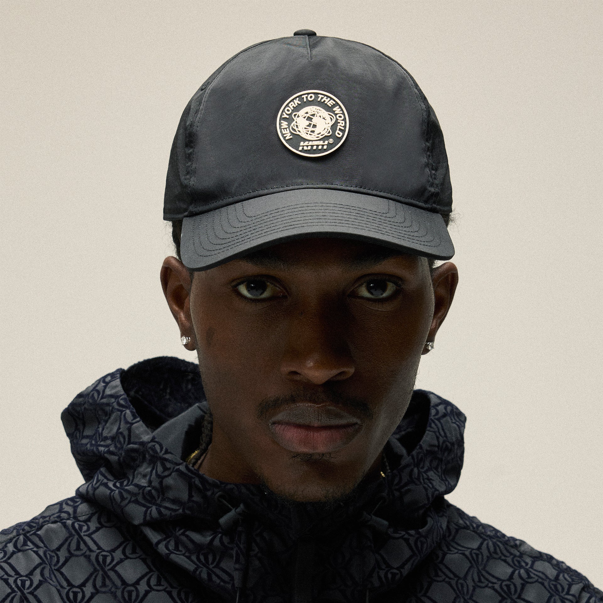 Kith Wrinkle Nylon Bay Low Pinch Crown Cap - Black
