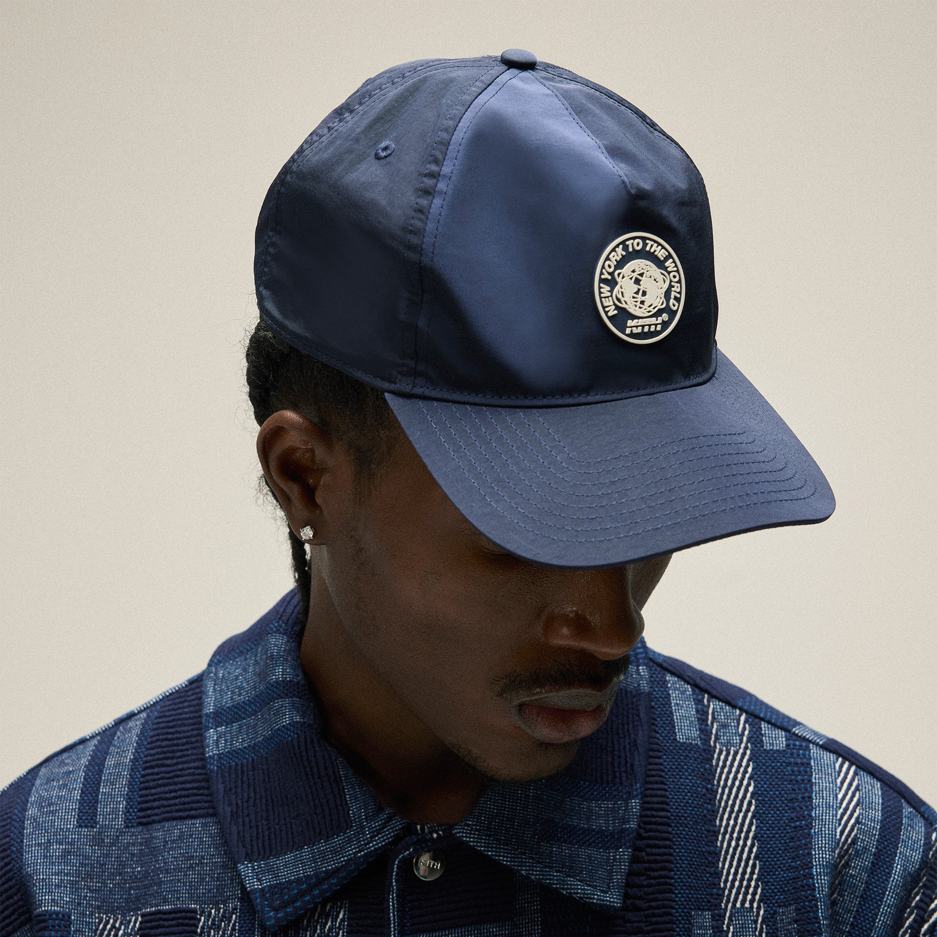 Kith Wrinkle Nylon Bay Low Pinch Crown Cap - Nocturnal