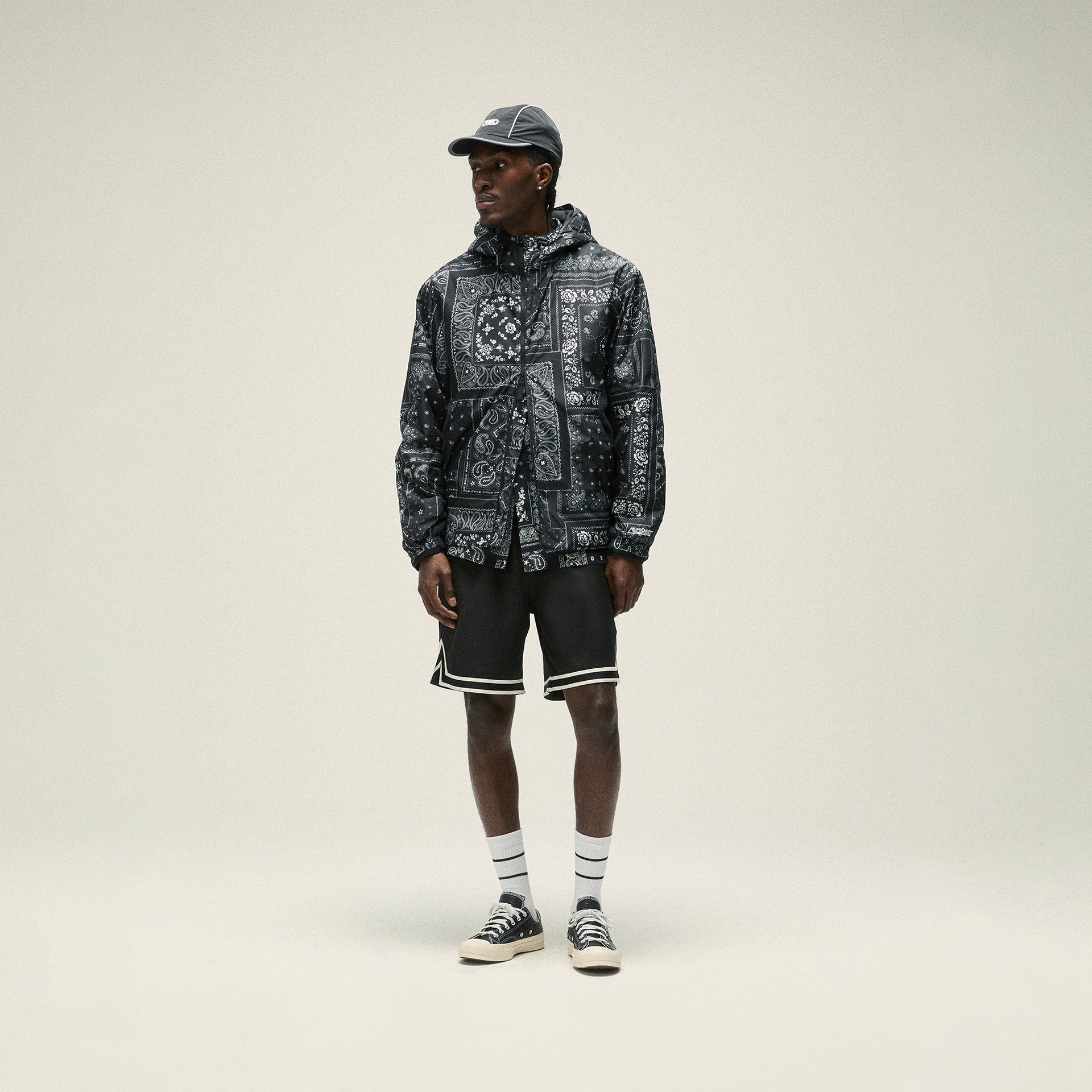 Kith Deconstructed Bandana Madison V Jacket - Black