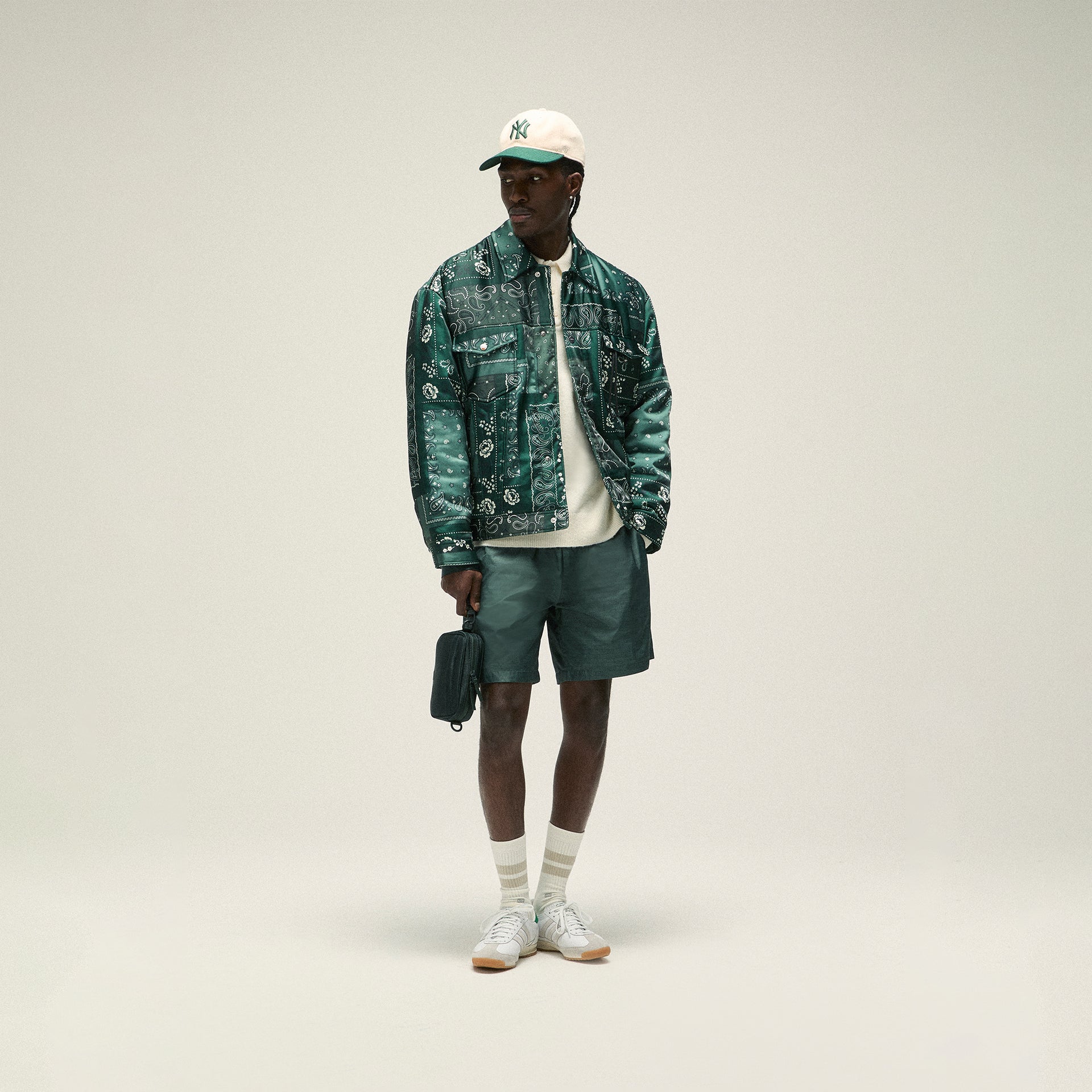 Kith Puffed Jase Satin Trucker Jacket - Stadium