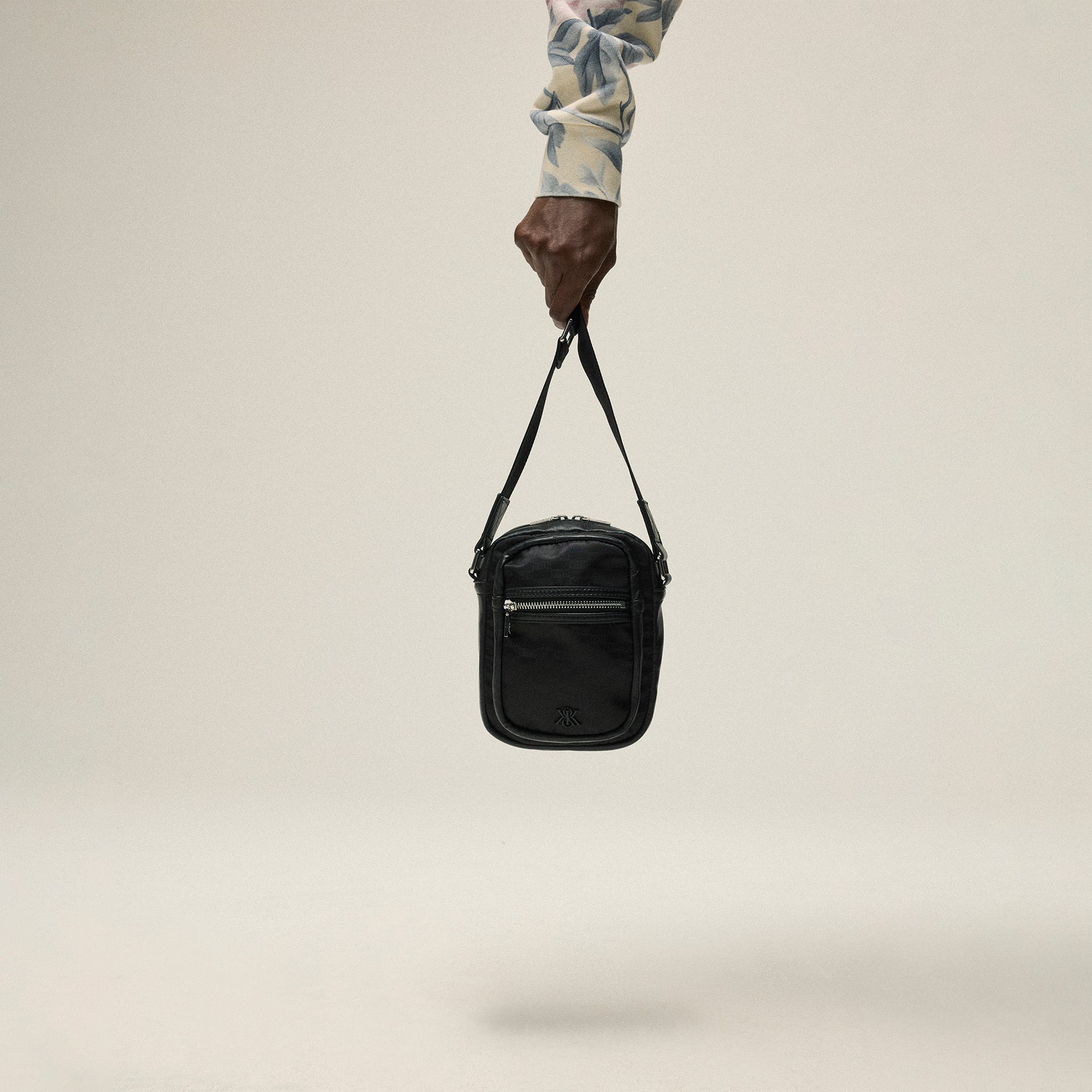 Kith Monogram Nylon Jacquard Utility Pouch - Black