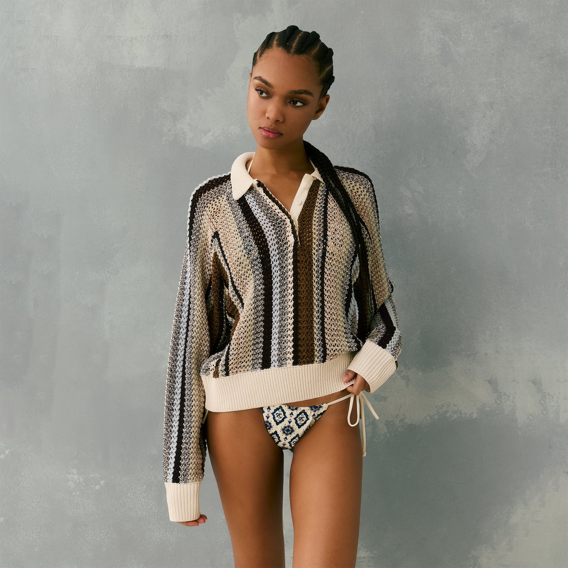 Kith Women Emery Crochet Rugby - Incognito