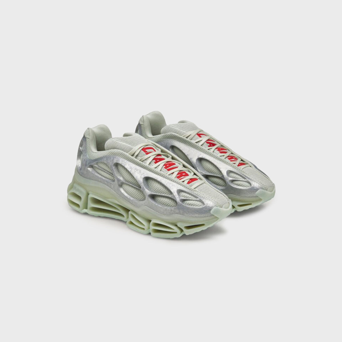 adidas x Willy Chavarria Megaride AG XL - Silver Green / Aurora Ruby