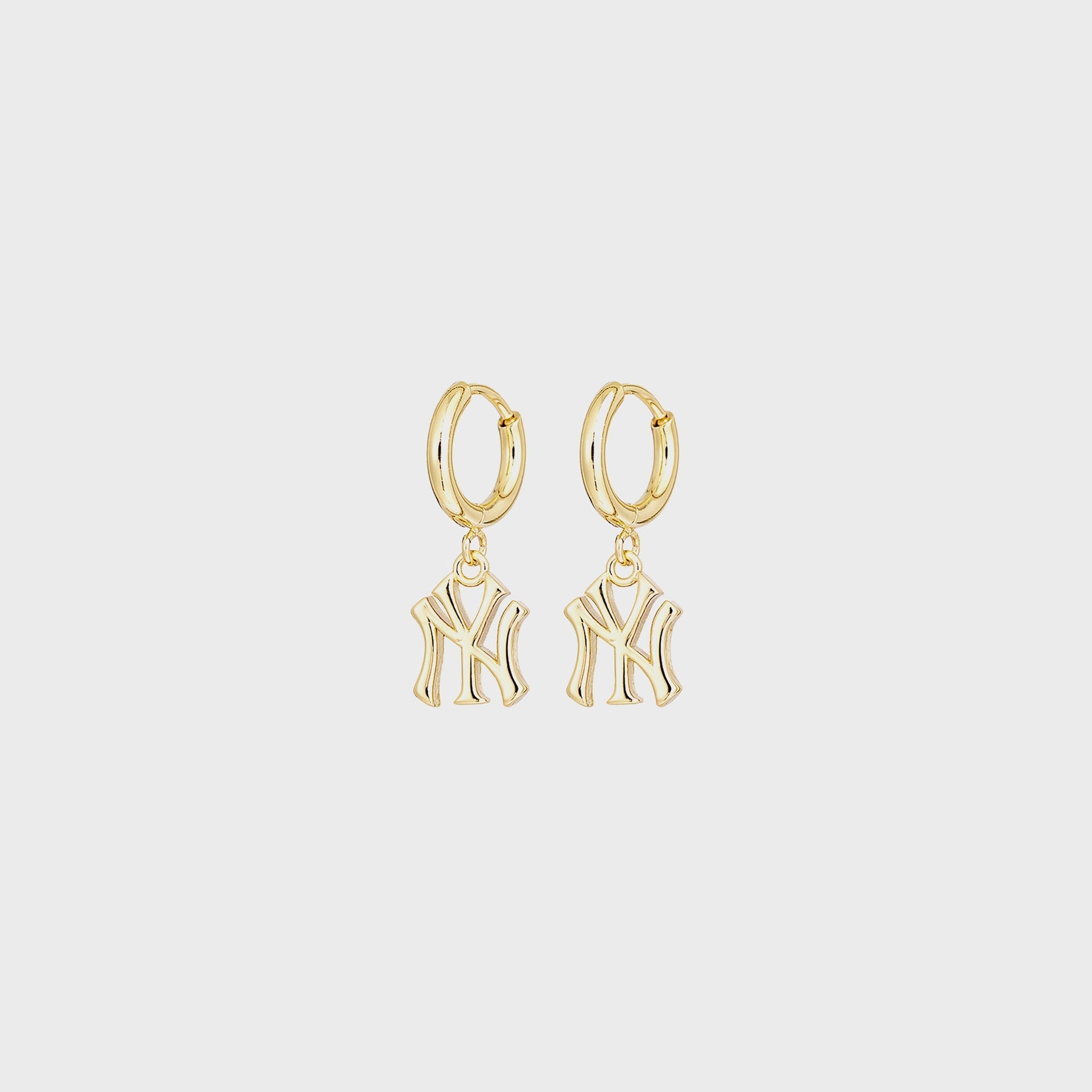 Luv AJ The NY Logo Charm Earrings - Gold