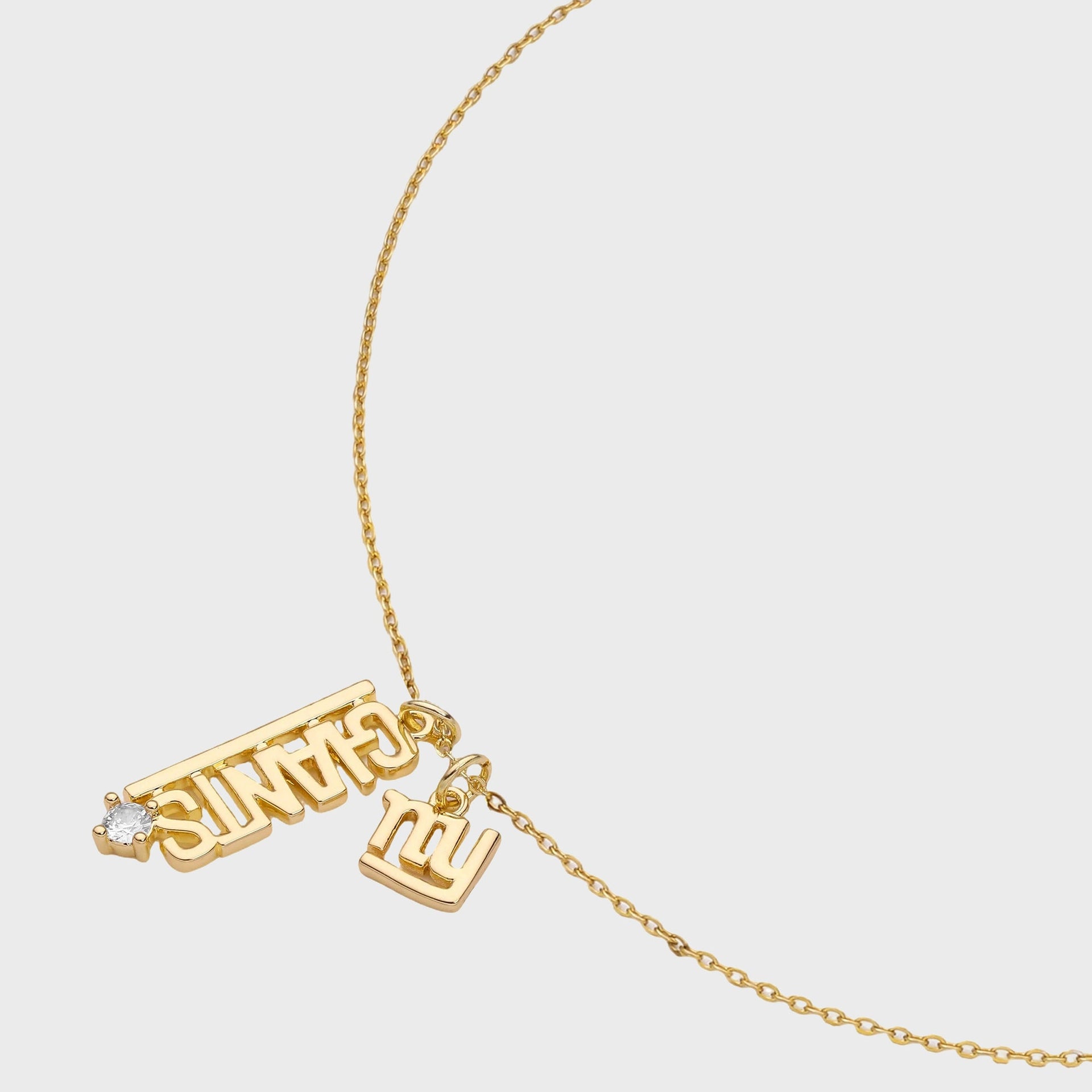 Luv AJ The MLB Layered Nameplate New York Giants Necklace - Gold