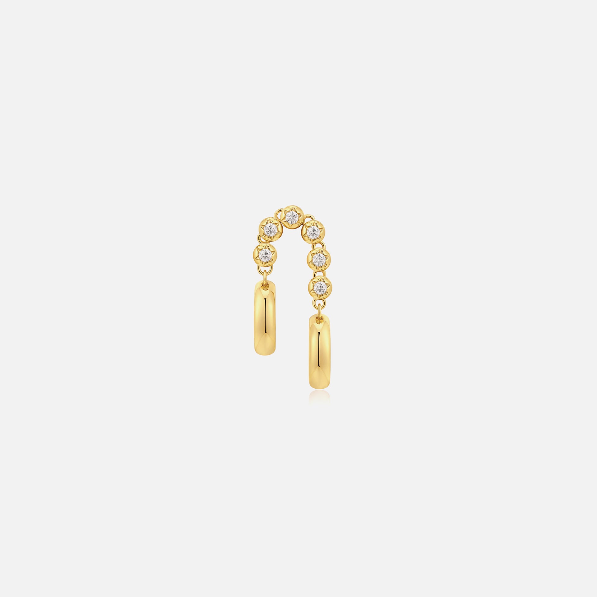 Luv AJ The Rose Bud Double Hoops - Gold