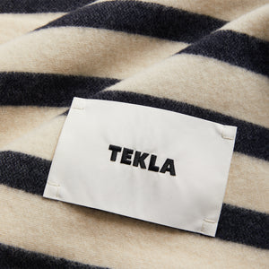 Tekla Lambswool Blanket - Magpie Stripes